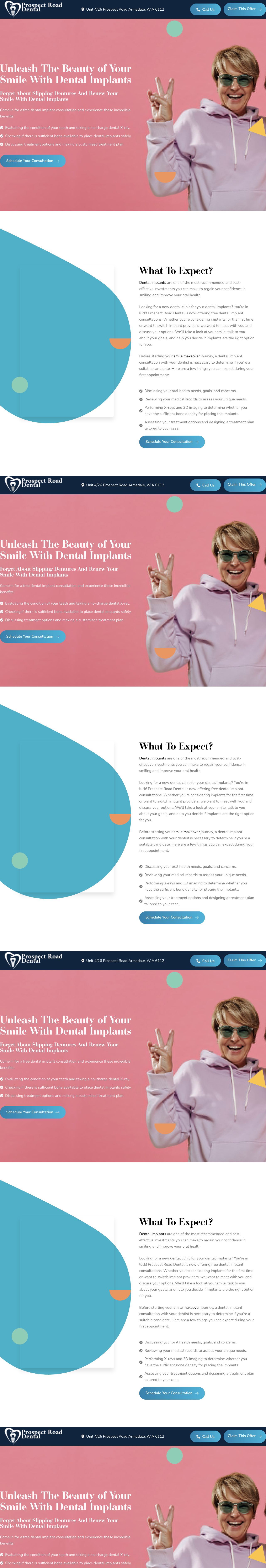 Dental Implant Consultations landing page preview